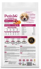 Petiva Yavru Köpekler İçin Kuzu Etli Kuru Köpek Maması 3 Kg