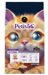 Petiva Yavru Kediler İçin Balık Etli Kuru Kedi Maması 1,5 Kg