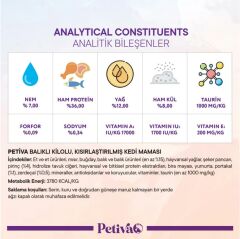 Petiva Kısırlaştırılmış Yetişkin Kediler İçin Balık Etli Kuru Kedi Maması 7 Kg