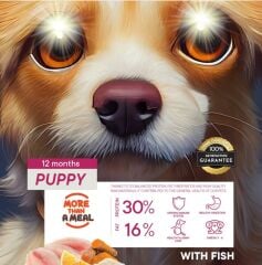 Petiva Yavru Köpekler İçin Balık Etli Kuru Köpek Maması 15 Kg