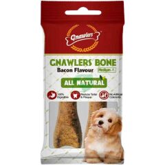 Gnawlers Köpek Ödül Kemiği Bacon Aromalı 2'li 90 Gr