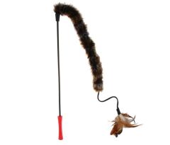Gigwi 7014 Feather Teaser Kedi Oltası Kuyruklu Doğal Tüy