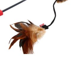 Gigwi 7014 Feather Teaser Kedi Oltası Kuyruklu Doğal Tüy
