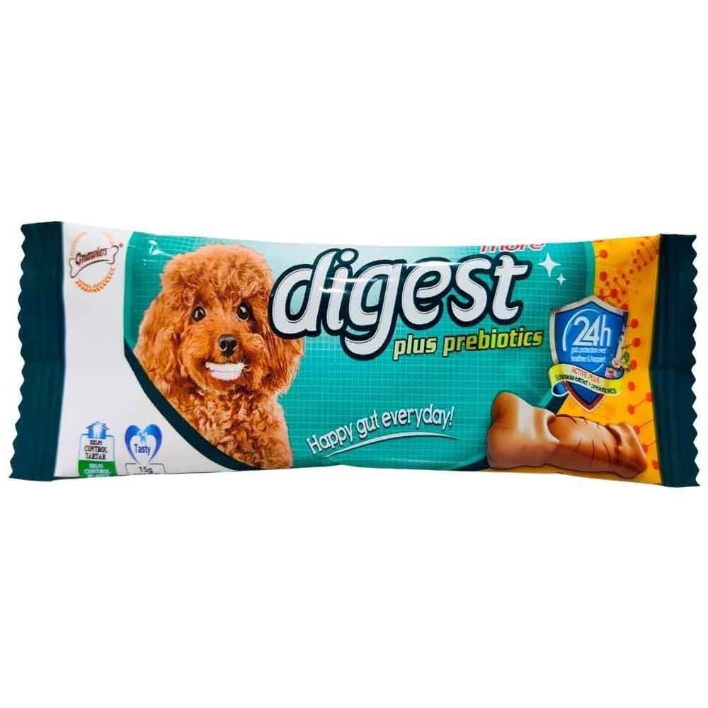 Gnawlers Digest More Dental Prebiyotik Köpek Ödülü 15 Gr