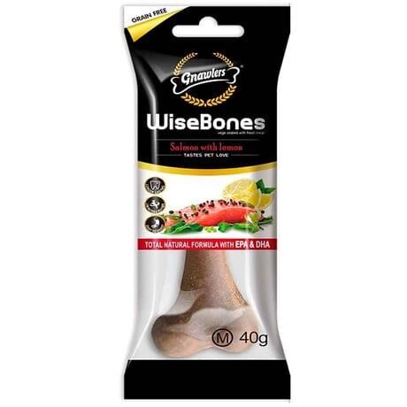 Gnawlers Wise Bone Köpek Ödül Kemiği Somonlu 40 Gr