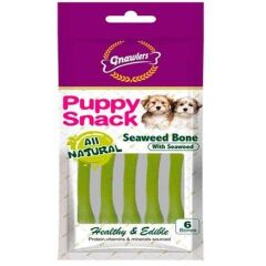 Gnawlers Yavru Köpek Ödülü Seaweed Bone 6'lı Paket