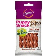 Gnawlers Twist Stick Kuzu Etli Köpek Ödülü 5'li Paket