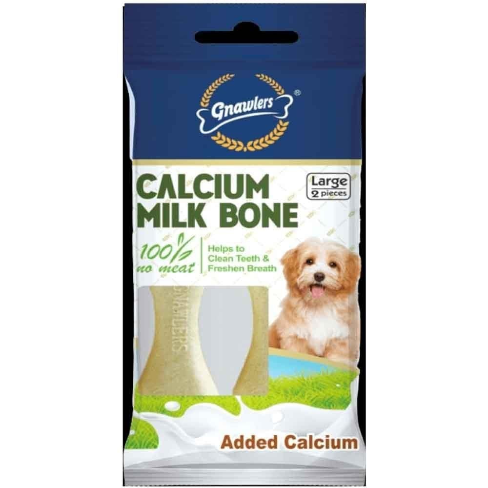 Gnawlers Calcium Milk Bone Köpek Ödülü 2'li 110 Gr
