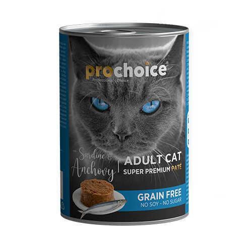 ProChoice Sardunya ve Hamsili Yetişkin Kedi Konservesi 400 Gr