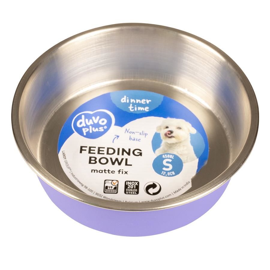 Duvo Kedi Köpek Kaymaz 750 Ml Mat Mor Mama ve Su Kabı