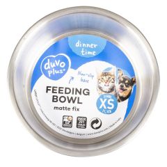 Duvo Kedi Köpek Kaymaz 240 Ml Mat Sarı Mama ve Su Kabı