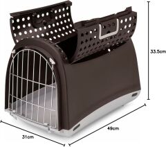 Imac Linus Cabrio Kedi ve Köpek Tasima Çantasi Antrasit 50x32x34,5 Cm