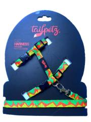 Tailpetz Cat Harness Kedi Göğüs Tasması ZIGZAG