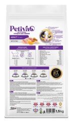 Petiva Yetişkin Kediler İçin Balık Etli Kuru Kedi Maması 1,5 Kg