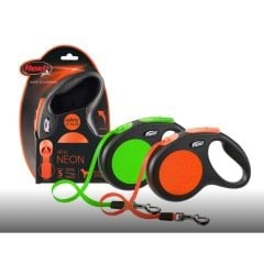 Flexi New Neon M 5M Şerit Köpek Gezdirme Tasması