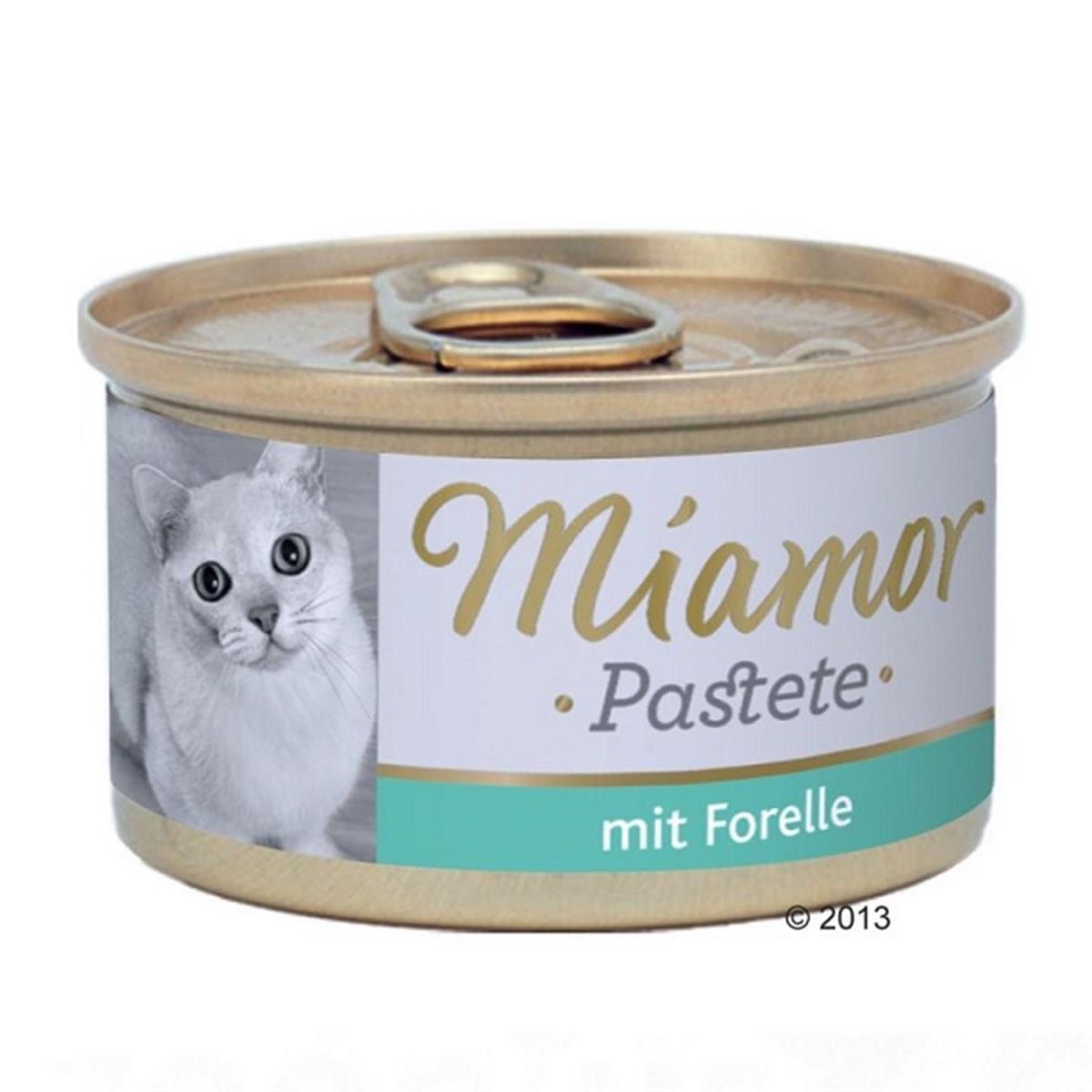Miamor Pastete Alabalıklı Yetişkin Konserve Kedi Maması 85 Gr