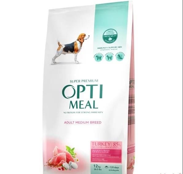 Optimeal Hindi Etli Orta Irk Yetişkin Köpek Maması 12kg