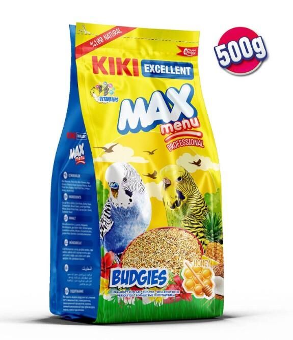 Kiki Excellent Kuş Max Menu Ballı Muhabbet Yemi 500 Gr