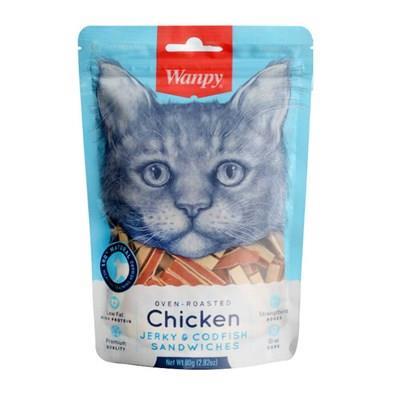 Wanpy Oven Roasted Tavuklu Morina Kedi Ödülü 80gr