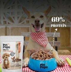 Pet Pops Freeze-Dried Tavuk Yüreği Köpek Ödülü 40 Gr