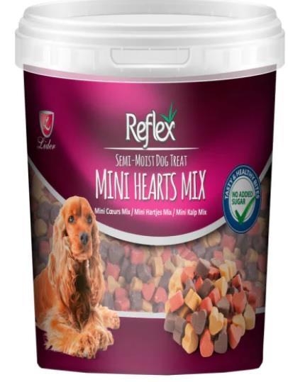 Reflex Karışık Renkli Mini Kalpli Yarı Yumuşak Köpek Ödülü 500 gr