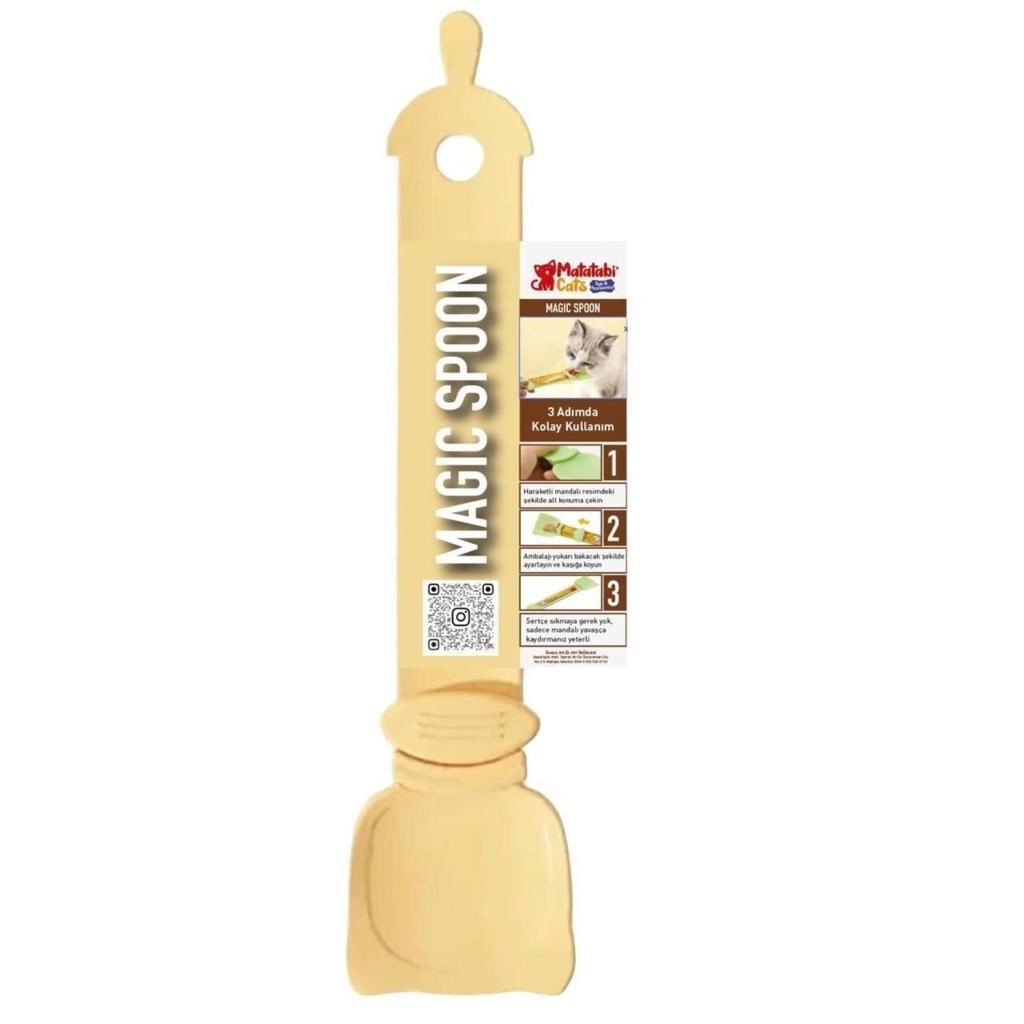 Matatabi Magic Spoon Likit Kedi Ödül Kaşığı Sarı