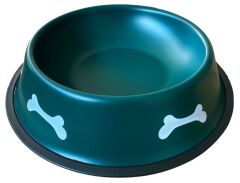 Petvoda Ozark “Mat Renkli” Çelik Mama ve Su Kabı Yeşil 22 cm - 16 Oz