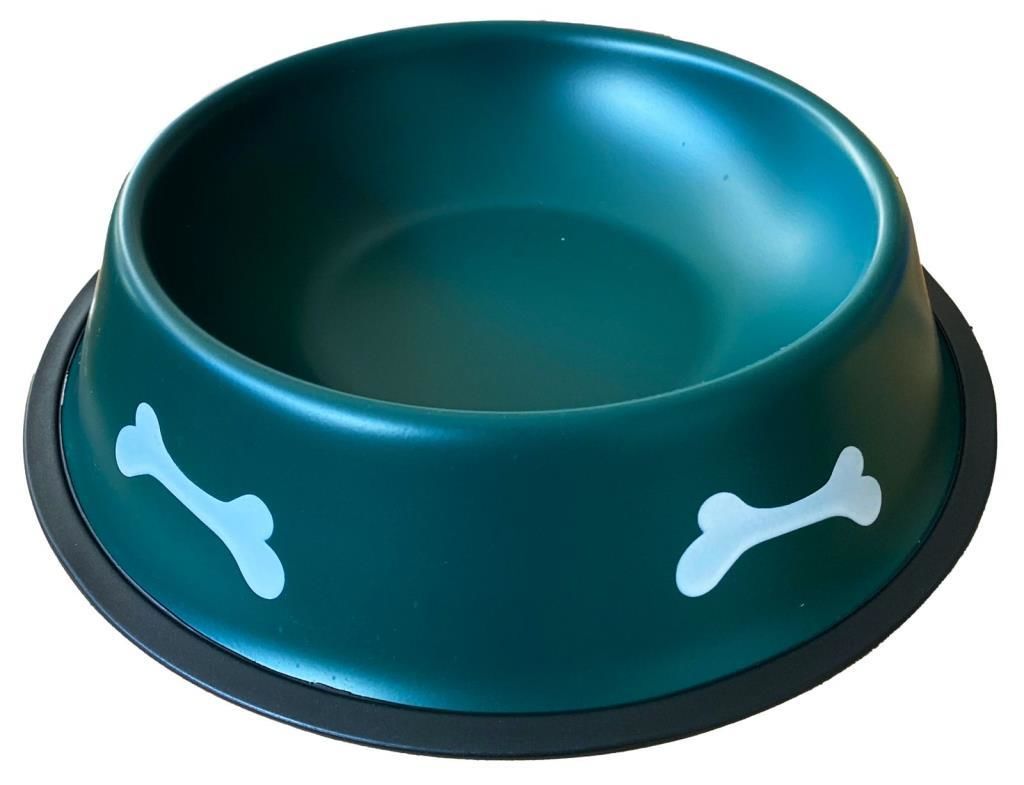 Petvoda Ozark “Mat Renkli” Çelik Mama ve Su Kabı Yeşil 15 cm - 8 Oz