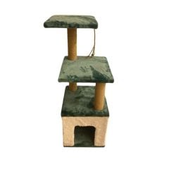 SB Pet Üç Katlı Kedi Evi Yeşil