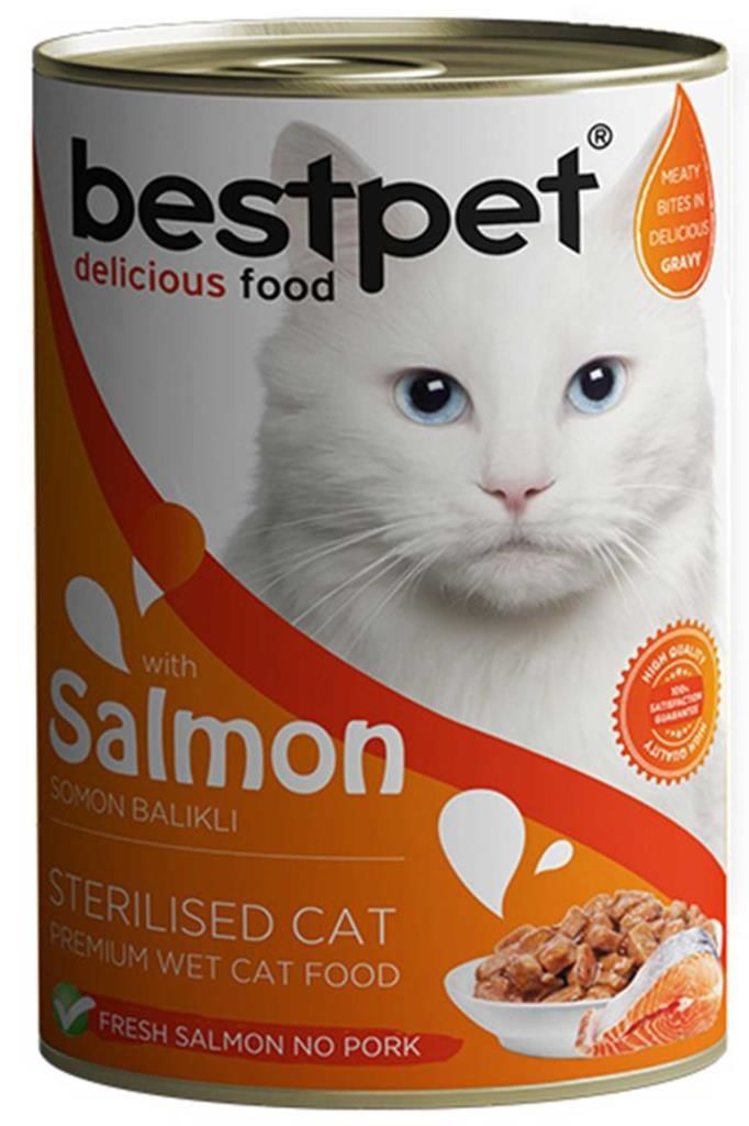 BestPet Somonlu Kisirlastirilmis Kedi Konservesi 400 Gr