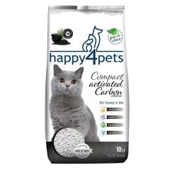 Happy4Pets Aktif Karbonlu Ince Taneli Kedi Kumu 10lt