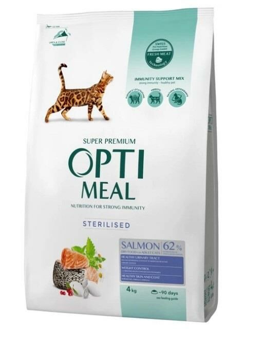 Optimeal Somonlu Kısırlaştırılmış Kedi Maması 4 Kg