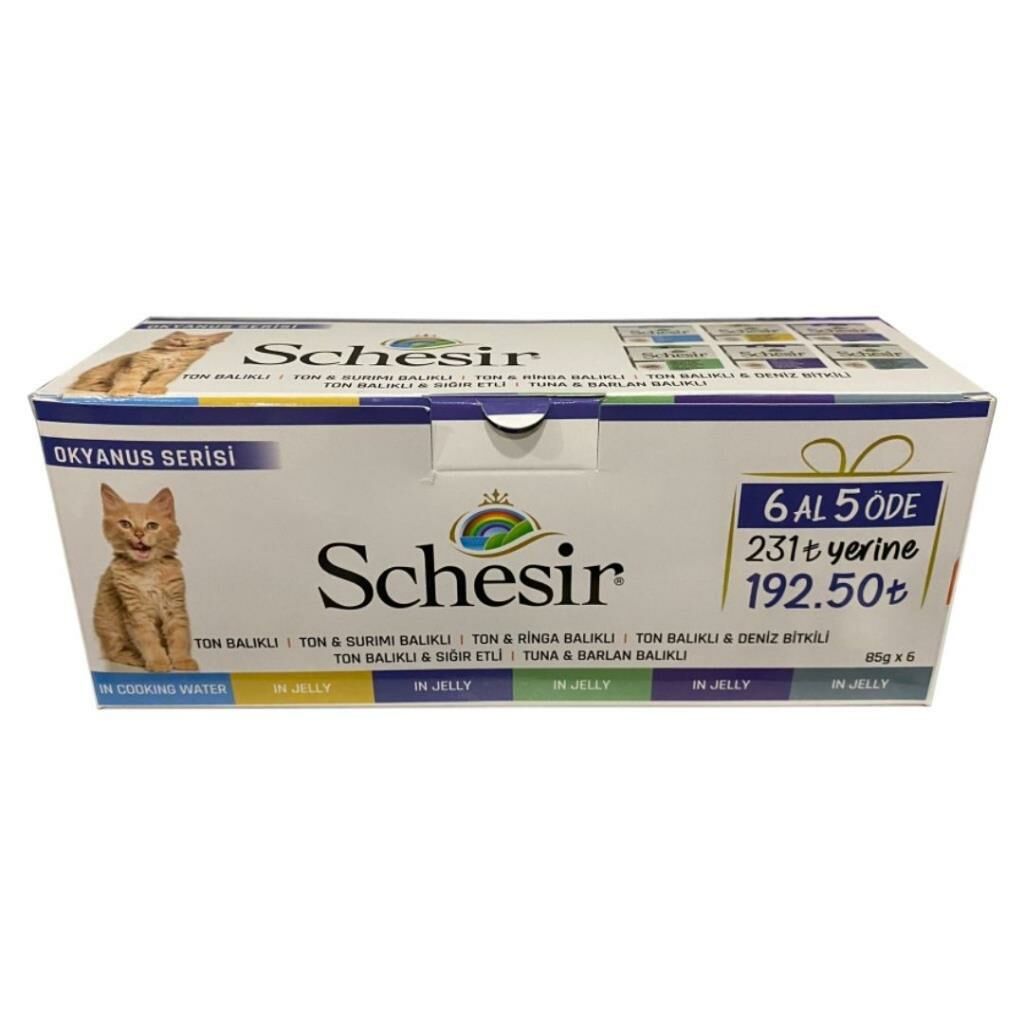 Schesir Okyanus Serisi Ton Balıklı 85 Gr x 6 Adet (6 AL 5 ÖDE)