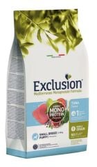 Exclusion Monoprotein Düşük Tahıllı Ton Balıklı ve Narlı Küçük Irk Yavru Köpek Maması 2 kg