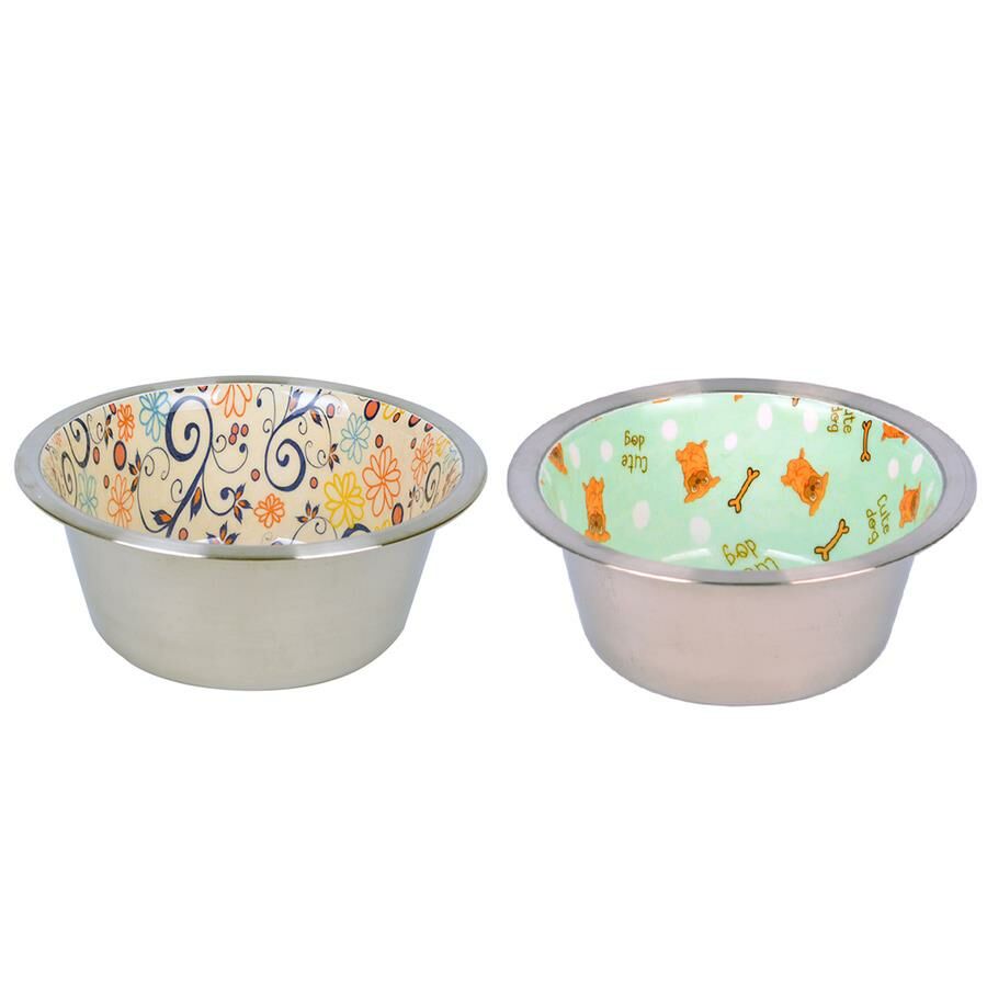 Flip Seramik Kaplı Çelik Mama Kabı 945 ml