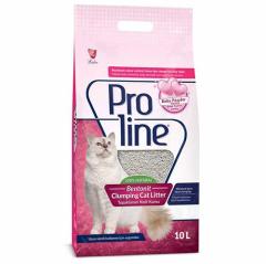 Proline Doğal Topaklanan Baby Powder Kokulu Kedi Kumu 10 Lt