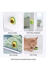 Avokado Şeklinde Catnipli Doğal Kedi Yalama Topu 6 Cm - Görsel 3